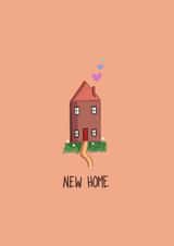 Classic New Home Card - Hearts - New Home created by AP Designs