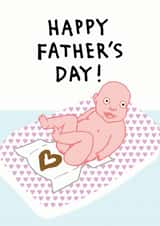Nappy heart Fathers Day created by LIKKS Greeting Cards