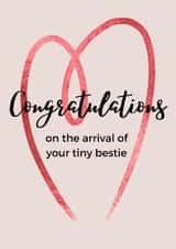 Cute card for new parents created by Kate Hitchman