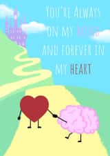 Thinking of you - Mind and Heart card. created by Dark Finch