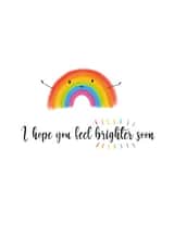 Rainbow get well card created by Dani Verbeeten