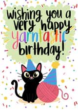 A yarntastic birthday card for a yarn lover created by qwertycat