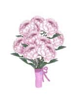 Anniversary pink bouquet created by JeJu Studio