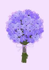 Pretty Birthday Card - Violets - Flowers created by JeJu Studio