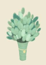 Green Grass Flowers Card created by JeJu Studio