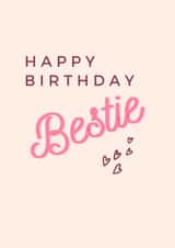 Bestie birthday card created by KC