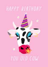 Old Cow Birthday Card created by Daisy Emillo