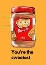 Lotus Biscoff card created by Boy Oh Boy Designs