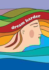 Dream Harder good luck card created by Wicked Poppy Designs
