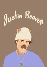 Justin Bieber Pun Card created by HipArtDesigns