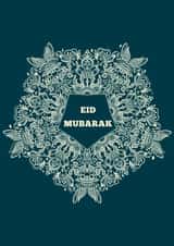Eid Mubarak pretty card created by HennaHunar