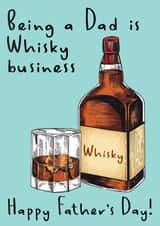 Funny Whisky Business Father's Day Card created by Amy Florence Design