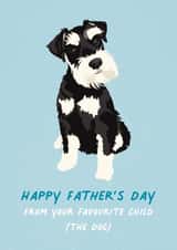 From your favourite child/Dog Father’s Day card created by Amy V Packham Art