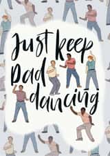 Dad dancing Father’s Day card created by Little Acorns
