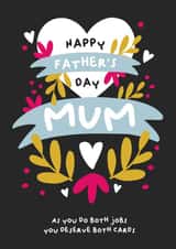 Happy Father's Day Mum created by PaperJam Print Co.
