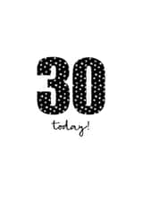 Classic 30th Birthday Card - Stars created by Audrey & Coco