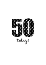 50th birthday card created by Audrey & Coco