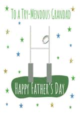 Trymendous Grandad Rugby Father's Day Card created by Missycards