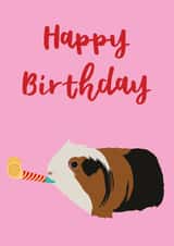 Guinea Pig Happy Birthday Card created by Dusty Rose Lees