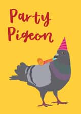 Party Pigeon Birthday Card created by Dusty Rose Lees