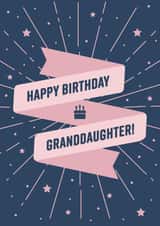 Starburst Granddaughter Birthday card! created by Evie Garnett Designs