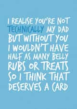 Belly Rubs and Treats From the Dog Father's Day Card created by Brogan Thomas