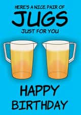 Nice pair of Jugs Birthday Card created by @Cupsie's Creations