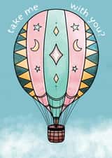 Hot Air Balloon Leaving Card created by Emily Underworld