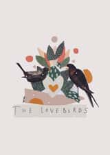 The Love Birds Cute Anniversary Card created by Molly Lavinia Hutchings
