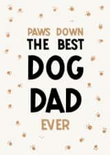 Best Dog Dad Father's Day Card created by Rascal Design