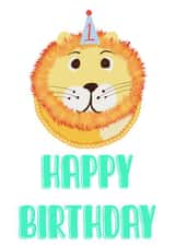 Happy First Birthday Lion Cake created by Annie