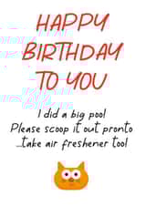 Happy Birthday from the cat card created by KGP Designs