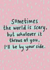 Scary World Thinking Of You Card created by Hello Dobbs