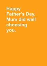 Mum did well, Father's Day Card created by Naomi Johnson