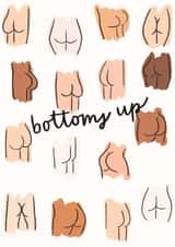 Bottoms Up Bum Cheeks Celebration Card created by Mikaela Iavarone