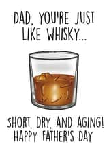 Funny Whisky Joke Father’s Day card created by Ain't It Fun