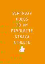Birthday Kudos, Strava birthday card 1001 created by Urban Collie