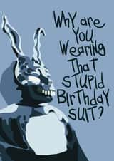 Donnie Darko Frank the Bunny Birthday Card created by Harley's Designs