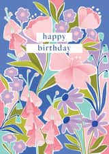 Pretty Birthday Card - Floral - Garden created by Joanna Clay Design