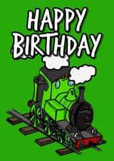 Happy Birthday Steam Train card created by Doodle Rob