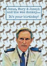 Ted Hastings Wee Donkey Birthday Card created by Heyper Designs