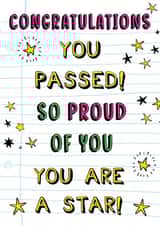 Congratulations on passing your exams! created by Poppy & Mabel