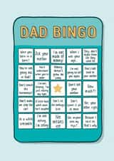 Dad Bingo Father's Day Card created by Poppet and Moose