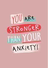 Anxiety Mental Health Card created by PaperJack Illustrates