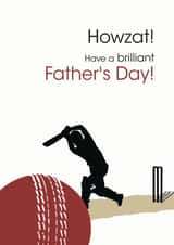 Howzat! Cricket Father's Day card created by Jackie Ponwaye Design