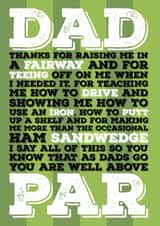 Golfing Dad 1000 created by Blind Faith