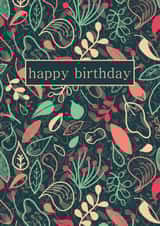 Floral pattern birthday card created by Hannah Maria