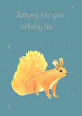 Squirrel card created by Rachel Croker