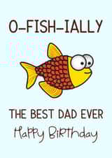 Fun Fish Birthday Card for Dad from Son or Daughter created by Occasional Occasions