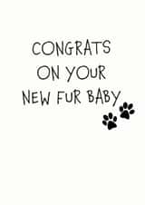 Congratulations new pet card created by EJF Illustration